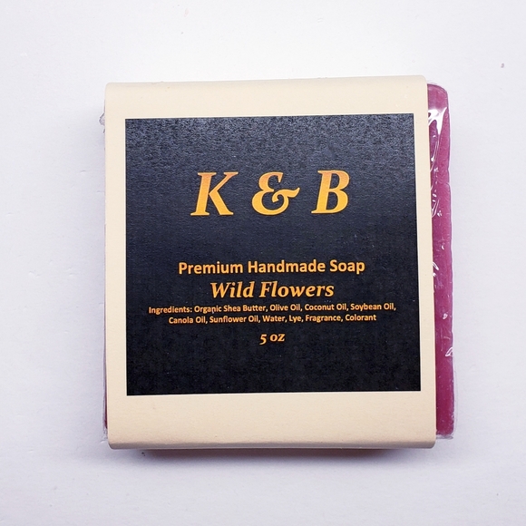 WILD FLOWERS Premium Handmade Natural Body Bar Soap, 5 oz (3 pack) - Picture 6 of 6